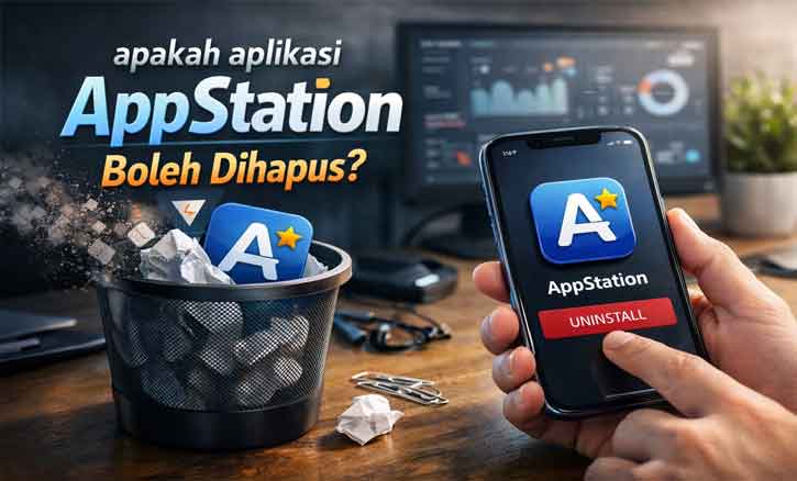 tampilan aplikasi AppStation di HP Android dan penjelasan apakah aplikasi AppStation boleh dihapus
