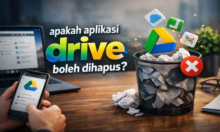 tampilan aplikasi Google Drive di HP Android untuk menyimpan file di cloud