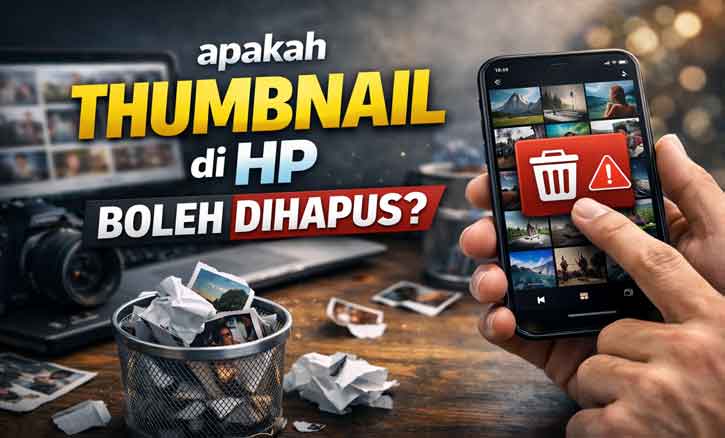 Folder thumbnail di HP Android yang menyimpan preview foto dan video