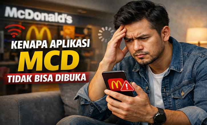 Ilustrasi aplikasi McDonald's tidak bisa dibuka di smartphone Android
