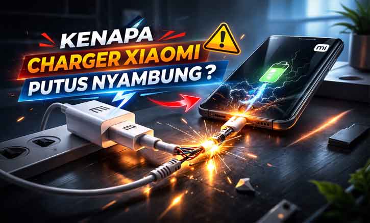 charger Xiaomi putus nyambung saat dicas karena kabel atau port bermasalah